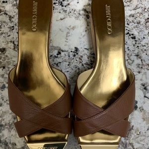 Authentic Jimmy Choo Slip on sandals